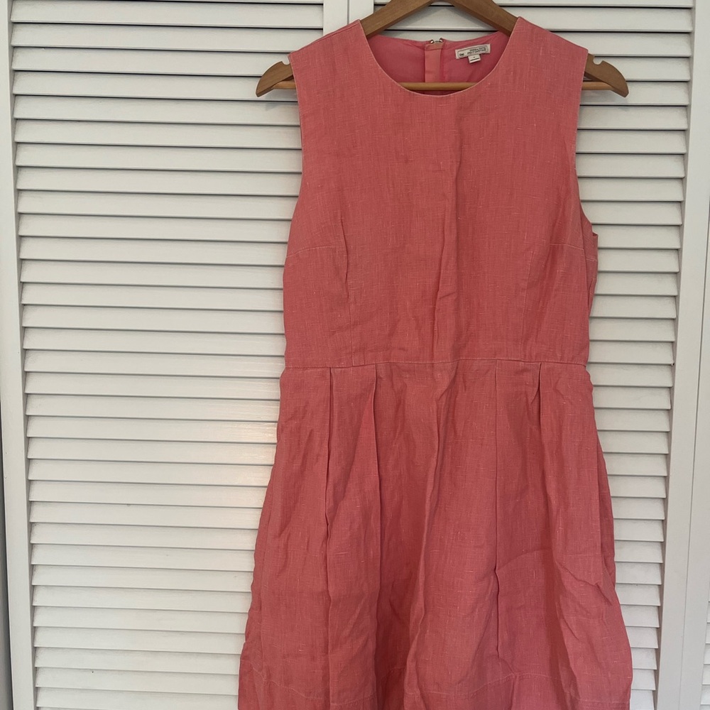 Coral Pink Sleeveless Dress